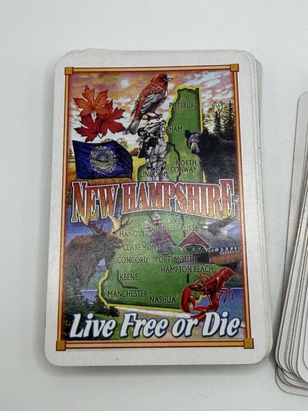 New Hampshire Live Free Or Die Playing Cards